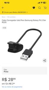 Pulseira Inteligente Samsung Fit2.