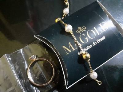 Anel Da Romanel E Pulseira Magod Criana