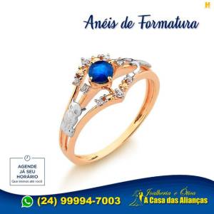 Anel De Formatura Ouro 18 Kilates . Todos Cursos