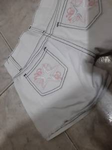 Short Jeans Branco - Tam. 36