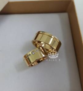Alianas Douradas De Moeda Antiga Derretida Casamento&noivado&relacionamento