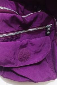Mochila Kipling Roxa Femina Rodinhas Ala Costas Escola