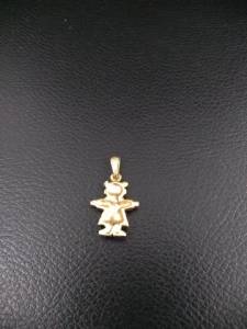 Pingente Dourado Menina 2cm Altura