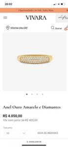 Joia Vivara 18k Ouro Amarelo