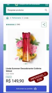 Perfume Linda Summer O Boticrio Promoo