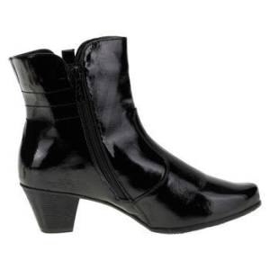Bota Mooncity Feminina 36 Cano Baixo Verniz  Pretausado Um Dia
