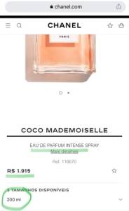 Coco Mademoiselle Eau De Parfum Intense, Promoo 200ml
