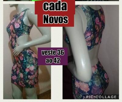 Vestido 36 Ao 42 Curto,novo 20,00