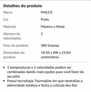 Secador De Cabelo Philco