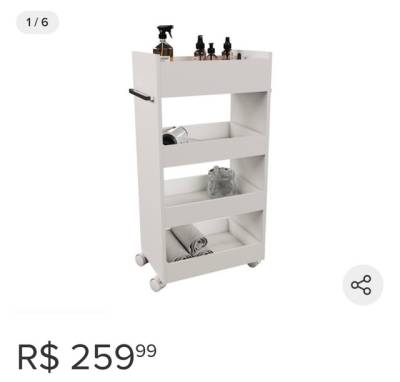 Carrinho Auxiliar 4 Reparties