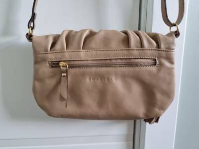 Bolsa Bege De Couro Smartbag