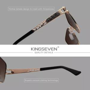 [kingseven] culos De Sol Feminino Com Detalhes Em Pedras Nas Hastes.