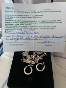 Corrente / Brinco - Ouro 18k (6 Gramas)