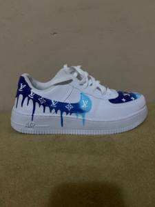 Tnis Personalizado Nike Air Force Louis Vuitton