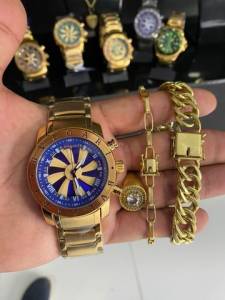 Pulseira Moeda Antiga +  Relgio