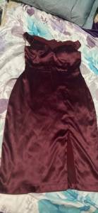 Vestido Vinho Social