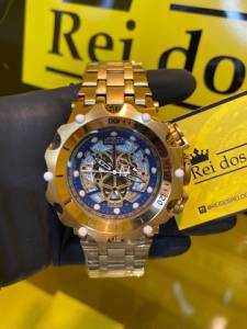 Relgio Invicta Venom Hybrid Esqueleto Azul
