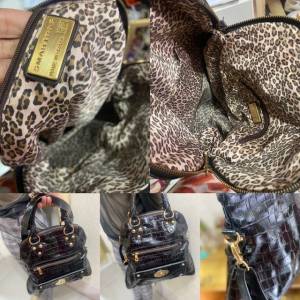 Bolsa Couro Croco, Preta, Grande, Smart Bag, Linda