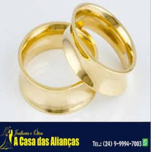 Lanamentos Alianas Ouro 18 Kilates