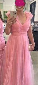 Vestido Rosa Madrinha, Formatura Ou Festa De Gala
