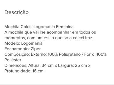 Mochila Colcci Original