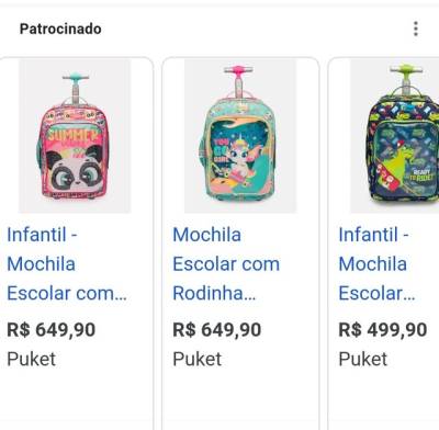 Mochila Pucket Original - Rodinhas, Escolar