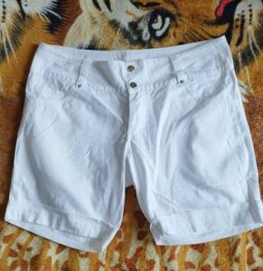 Bermuda Jeans Branca 40