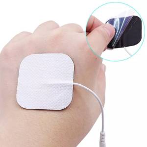 Eletrdos Adesivo 4x4 Cm Fisioterapia Conector 2 Mm