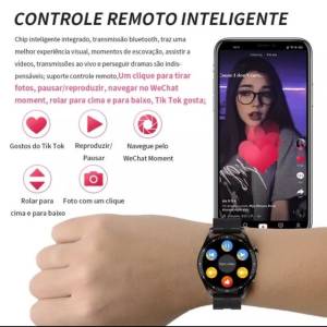 Relgio Inteligente Hw28 Masculino Com Pulseira Extra
