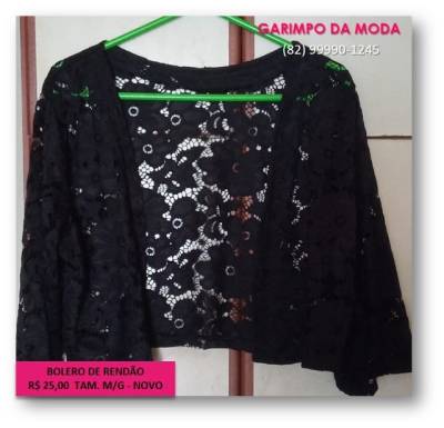Bolero De Rendo Preto - M/g