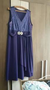 Vestido De Festa Roxo Tamanho 44 timo Estado