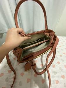 Bolsa Arezzo Grande Tote Rosa Antigo
