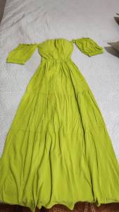 Vestido Longo Verde Abacate