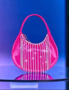 Bolsa Pink Com Strass - Nova