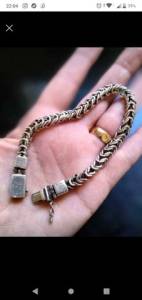 Pulseira Tranada Prata