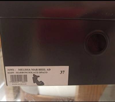 Melissa Mar Heel Marrom Solace Opaco, N? 37.