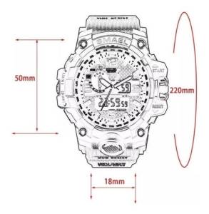 Relgio Smael 1802 Militar Shock Original