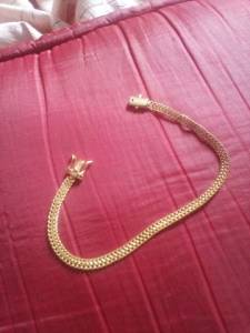 Pulseiras Masculinas Banho De Ouro 18 K Banho De Verniz