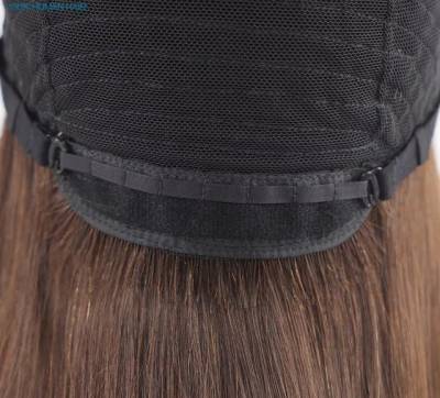 Peruca Wig 100% Humana 21cm Ondulada Nas Pontas Franja