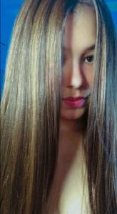 Peruca Front Lace Wig Humanizada Castanho Claro Com Mechas 70cm