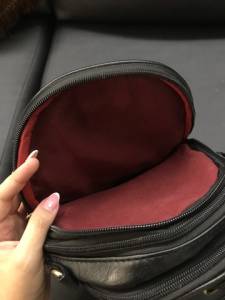 Mini Mochila Couro