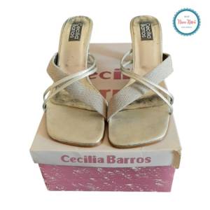 Sandalia Prata, Cecilia Barros, N 38