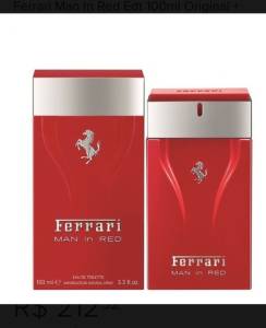 Perfume Masculino Ferrari In Red 100