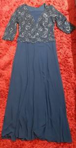 Vestido Social Azul Marinho