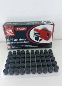 50 Unidades. Refil De Tinta Etiquetadora 20mm