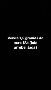 Vende-se 1,2 Gramas De Ouro 18k