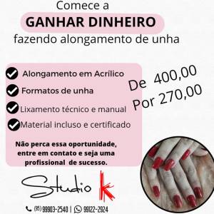 Curso De Alongamento Em Acrlico!