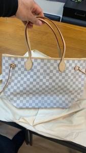 Bolsa Louis Vuitton Damier Azur M/m
