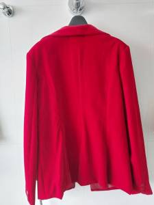 Blazer De Veludo Vermelho