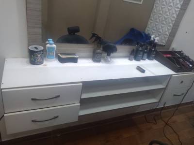 Bancada Salo 100% Mdf Com Espelho